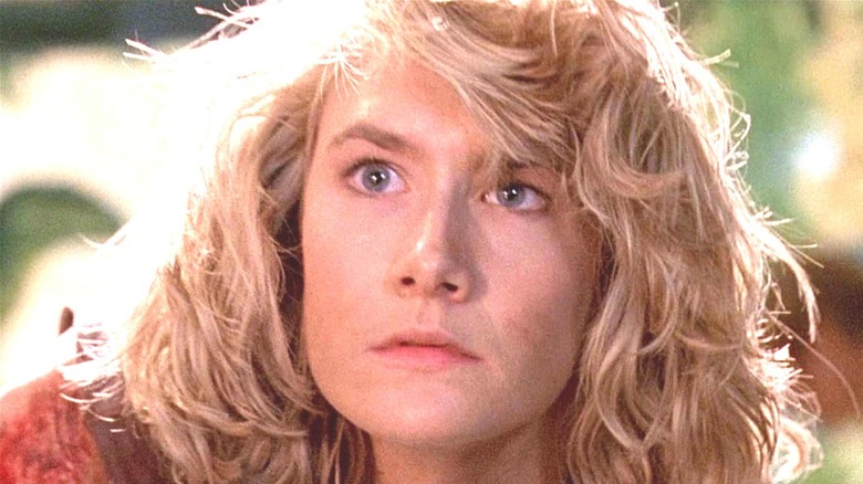 Laura Dern realizes there are raptors in the room