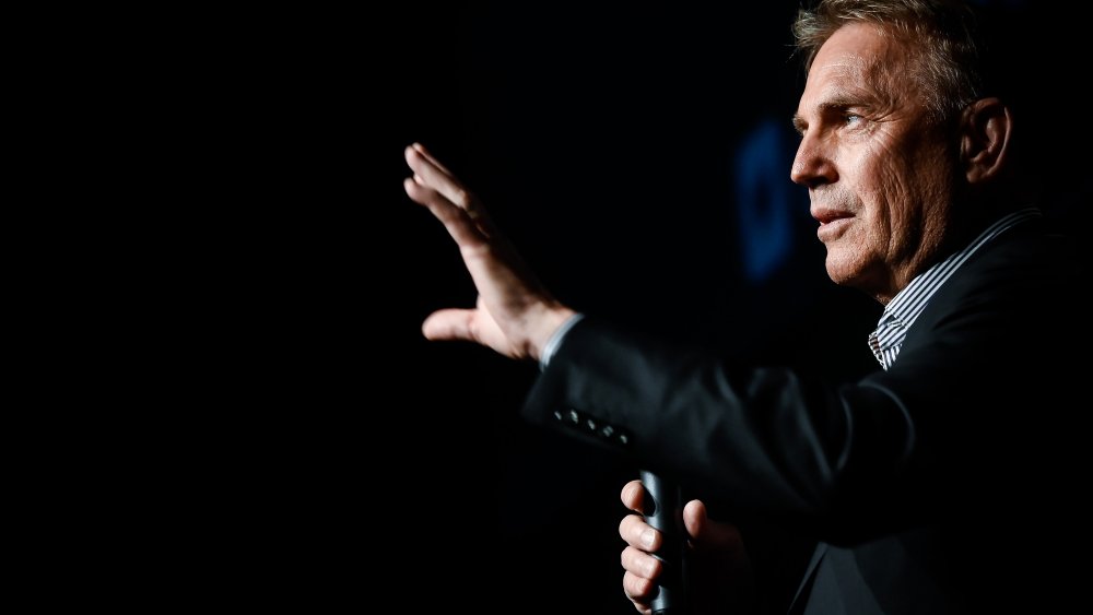 Kevin Costner talking