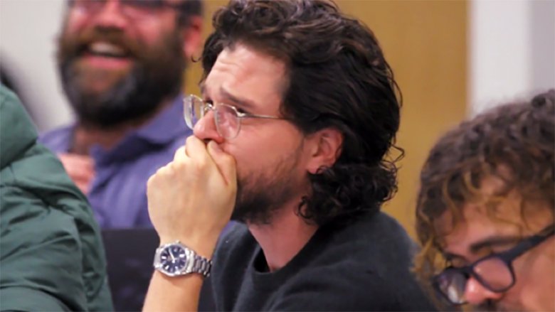 Kit Harington crying Game of Thrones series finale table read