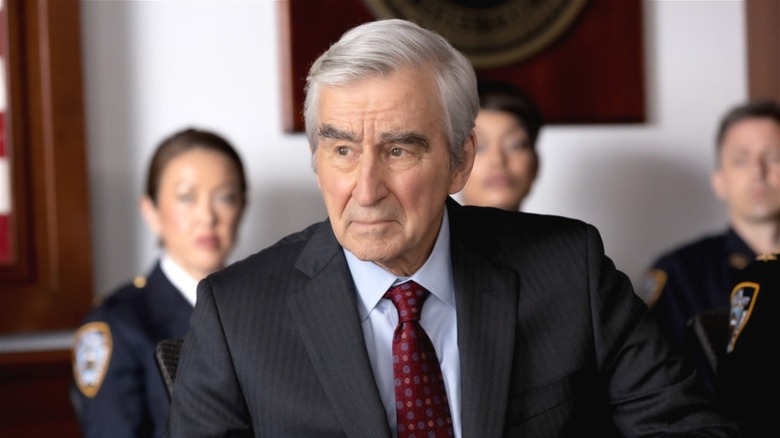 Sam Waterston looking to the side
