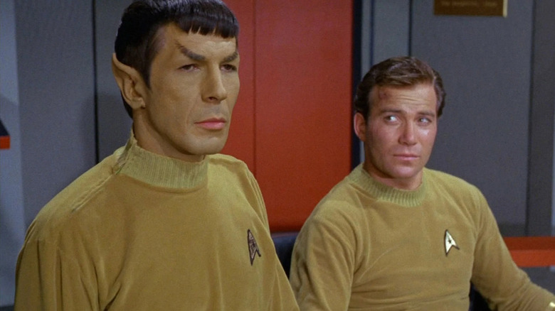 Spock and Kirk on Star Trek