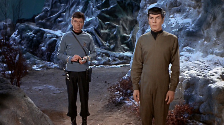 Dr. McCoy and Spock, sans brain, on Star Trek