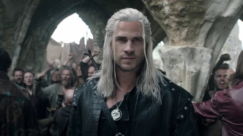 Liam Hemsworth as Geralt stands tall in The Witcher