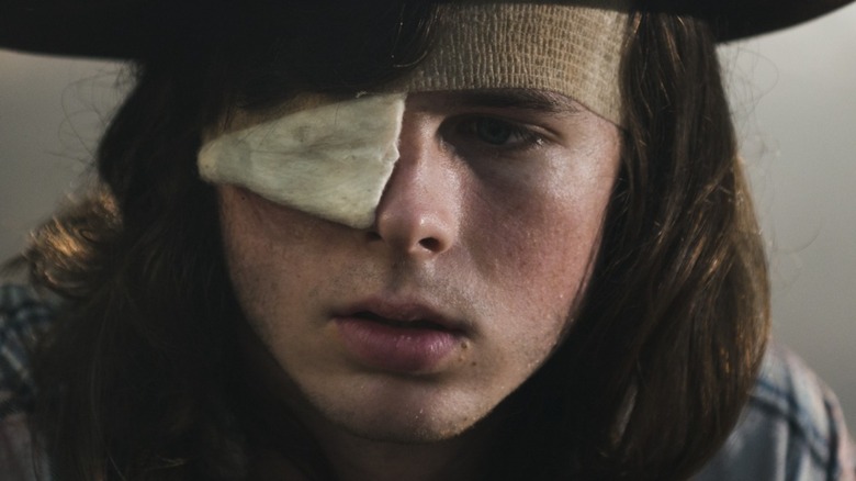 Close-up of Carl Grimes