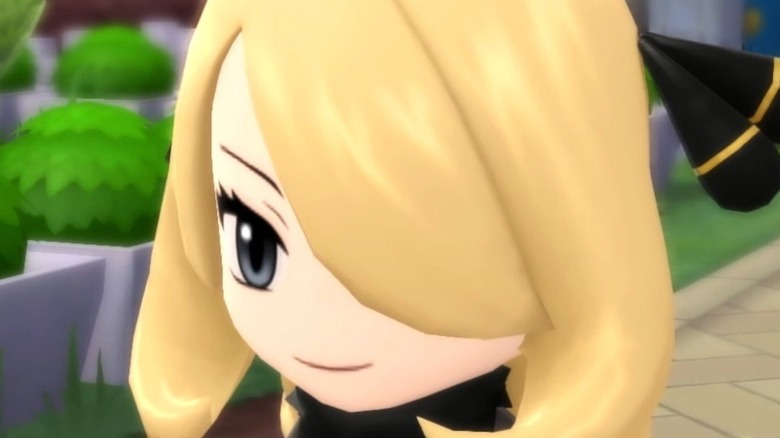 Pokemon trainer smiling