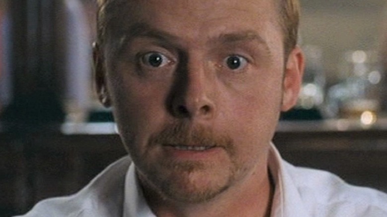 Simon Pegg confused