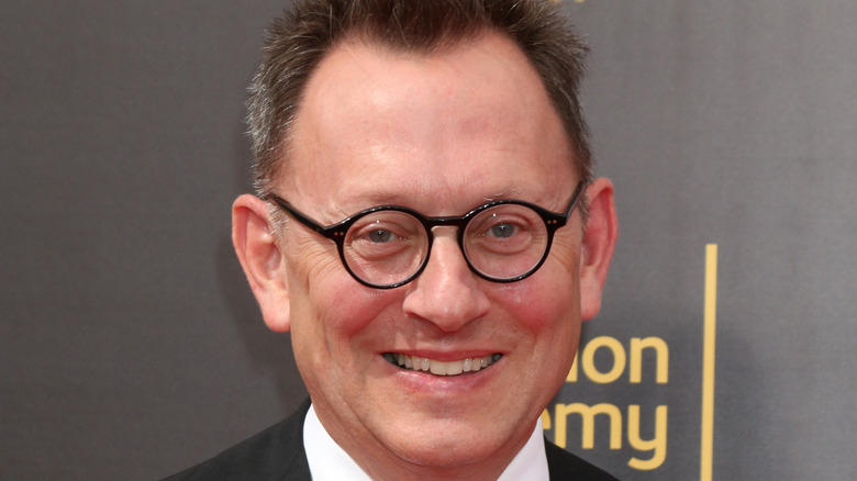 Michael Emerson beaming at a premiere event