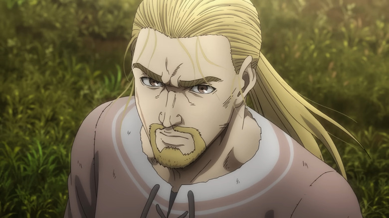 Thorfinn frowning
