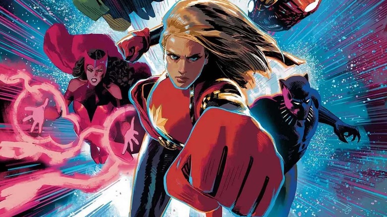 Captain Marvel and the Avengers in Marvel comics