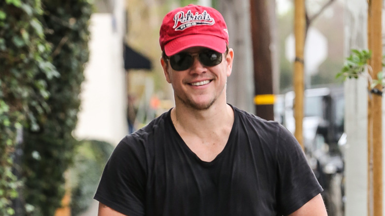 Matt Damon leaving the gym in 2015