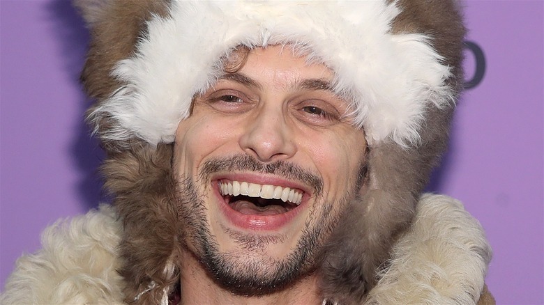 Matthew Gray Gubler smiling hat