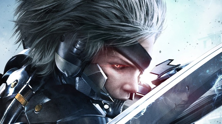 Raiden holding katana