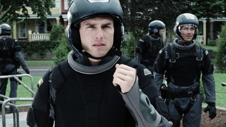 The precrime unit gather in park
