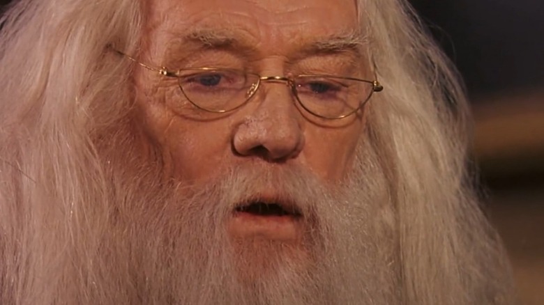 Albus Dumbledore talking in the hosipital wing