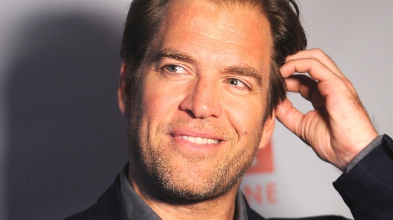 Michael Weatherly smiling