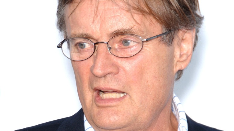 David McCallum looking uncomfortable