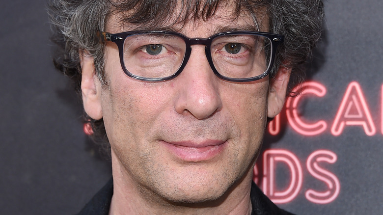 Neil Gaiman looking serious