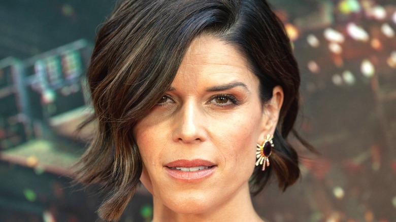 Neve Campbell smiling
