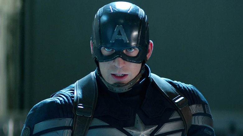Steve Rogers in full uniform in 