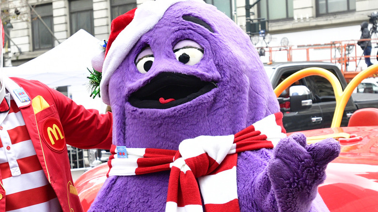 Grimace at a parade