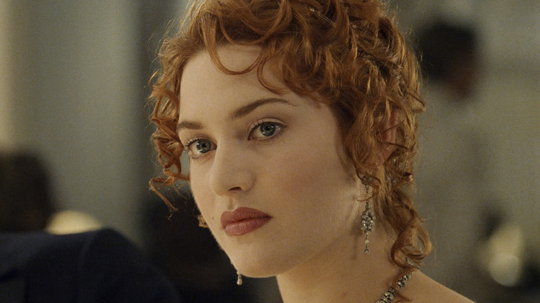 Rose with a stern expression