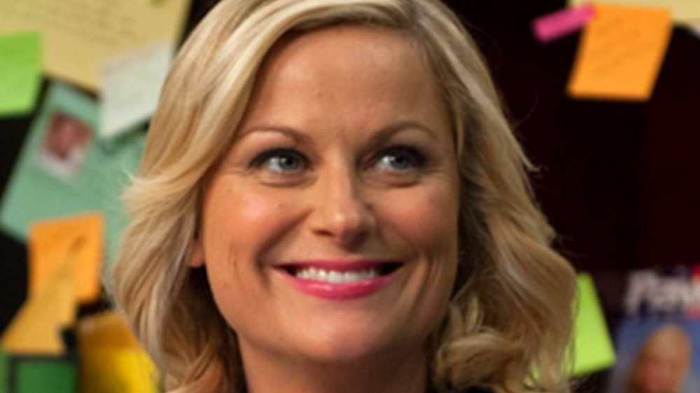 Leslie Knope beaming