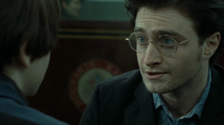 Harry Potter talks to his son in "Harry Potter and the Deathly Hallows -- Part 2" (2011)