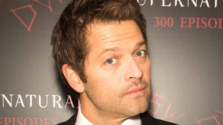 Misha Collins posing