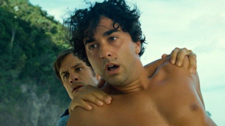 Gael García Bernal and Alex Wolff in "Old"
