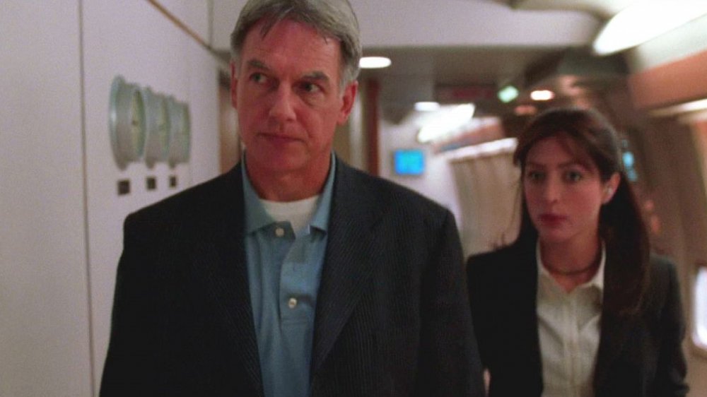 Mark Harmon as Agent Gibbs and Sasha Alexander as Caitlin Todd in NCIS