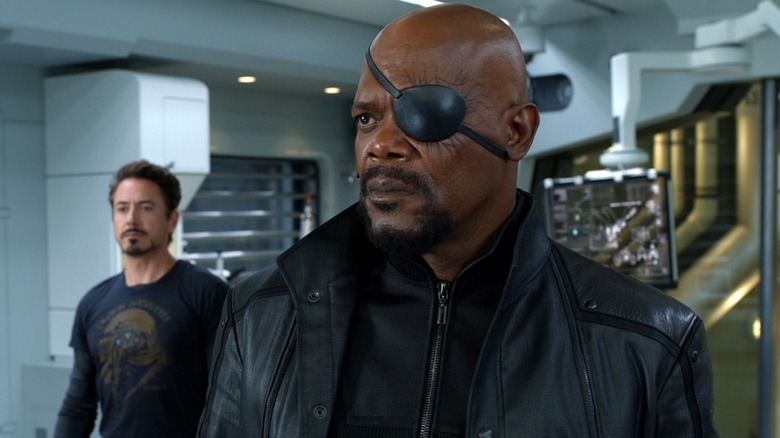 Nick Fury looking concerned