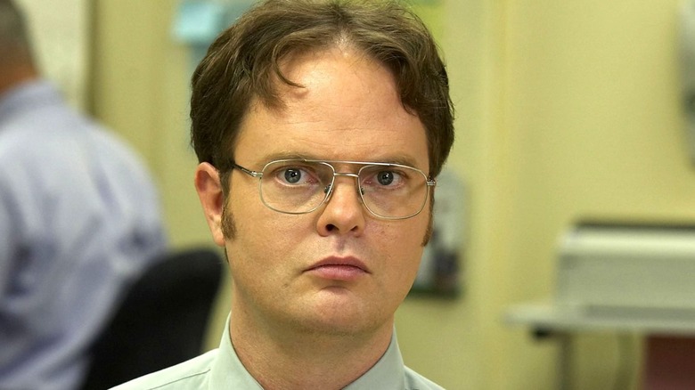 Dwight Schrute staring