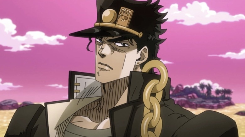 Jotaro glaring