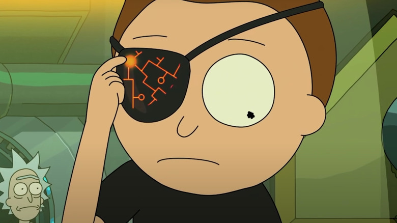 Evil Morty checks the data