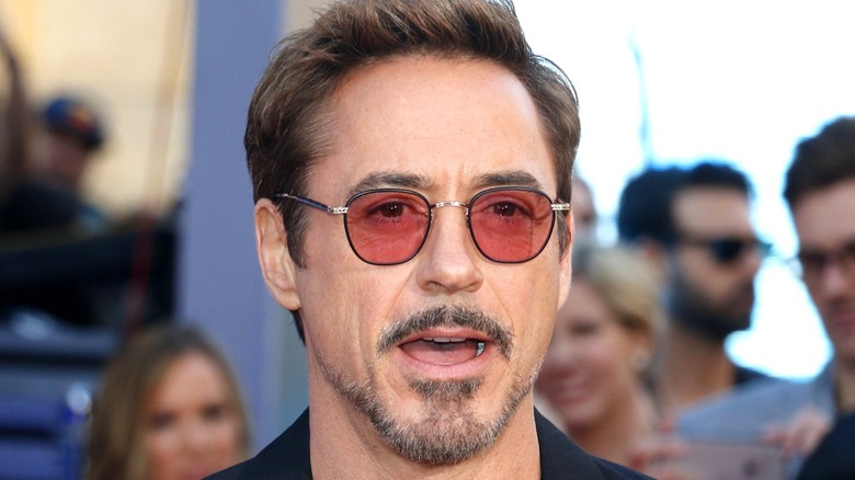 Robert Downey Jr. mouth open