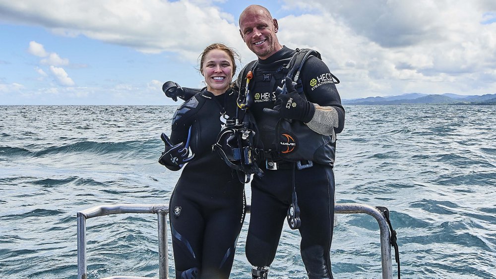 Ronda Rousey and dive instructor Paul de Gelder