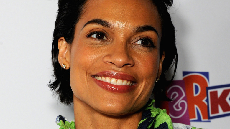 Rosario Dawson smiling