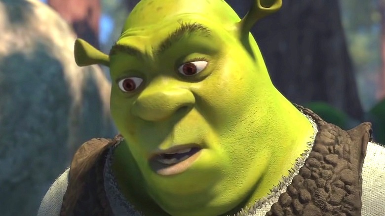 Shrek looking down