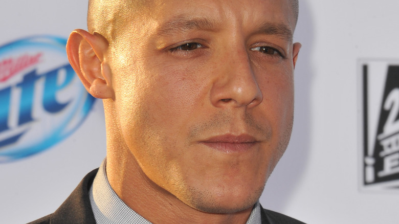 Theo Rossi looking serious