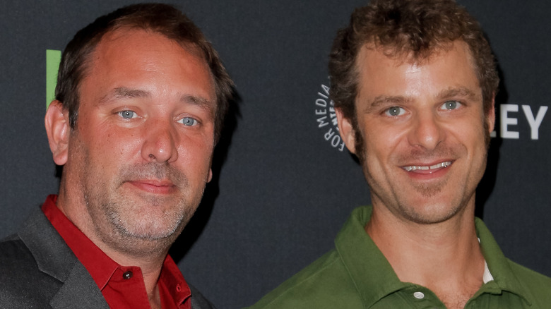 Trey Parker and Matt Stone smiling