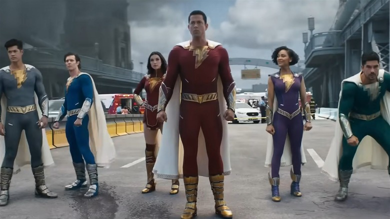 Shazam and friends pose