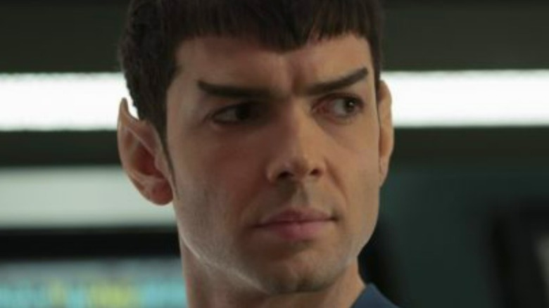 Spock furrowing his brow