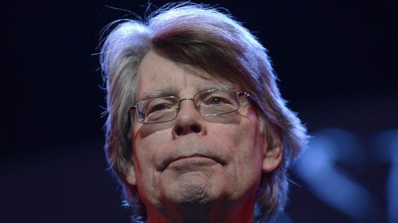 Stephen King frowning