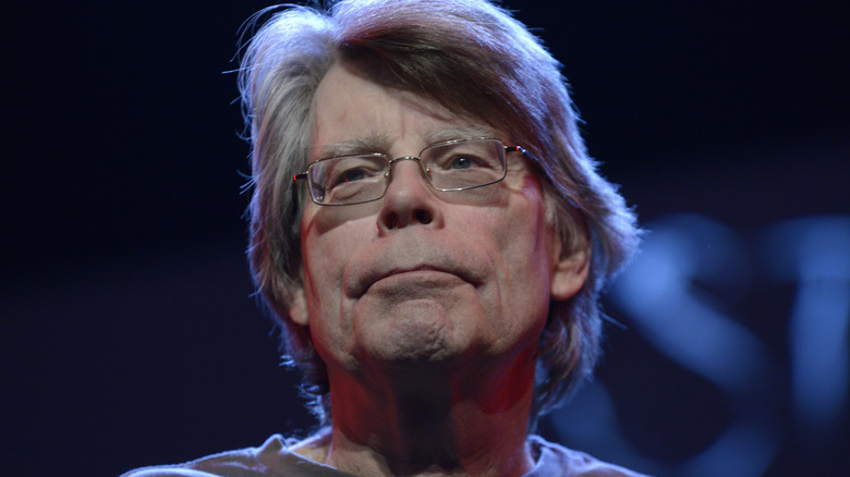 Stephen King frowning