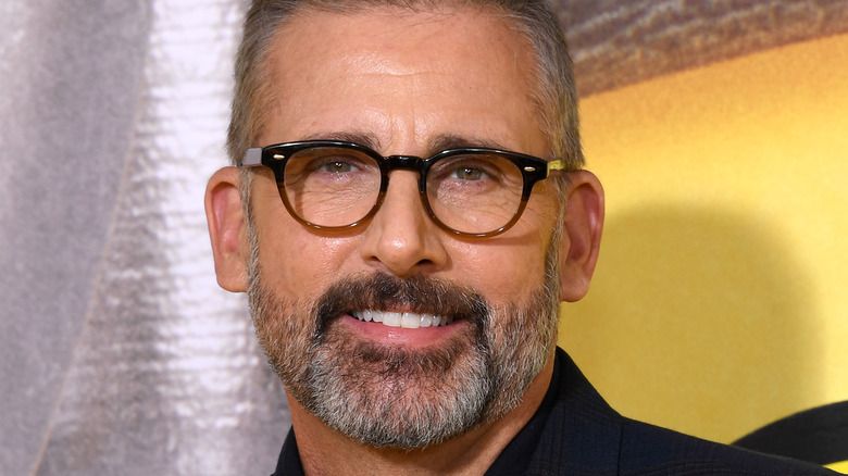 Steve Carell wearing glasses