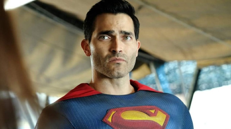 Superman looking worried