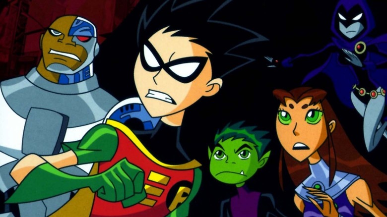 Teen Titans team from animated series