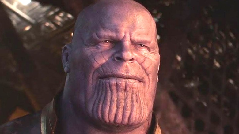 Thanos scowling