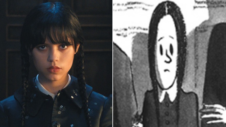 Jenna Ortega and Wednesday Addams