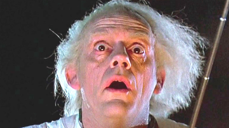 Doc Brown looking surprised